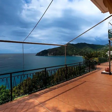 080 - La Storica Il Vigneto 45b, Terrazza Sul Mare - Parcheggio Privato Gratis Lejlighed Moneglia